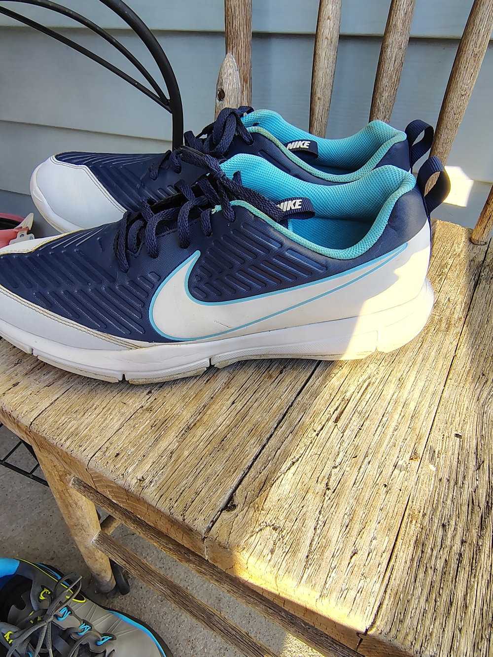 Nike Women’s Navy and Teal Athletic Sneakers